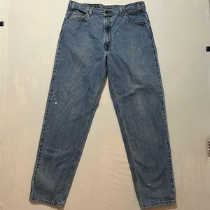 Levi’s 550 Orange Tab Relaxed Tapered Jeans Light Wash Mens 38x34 Y2K Vintage